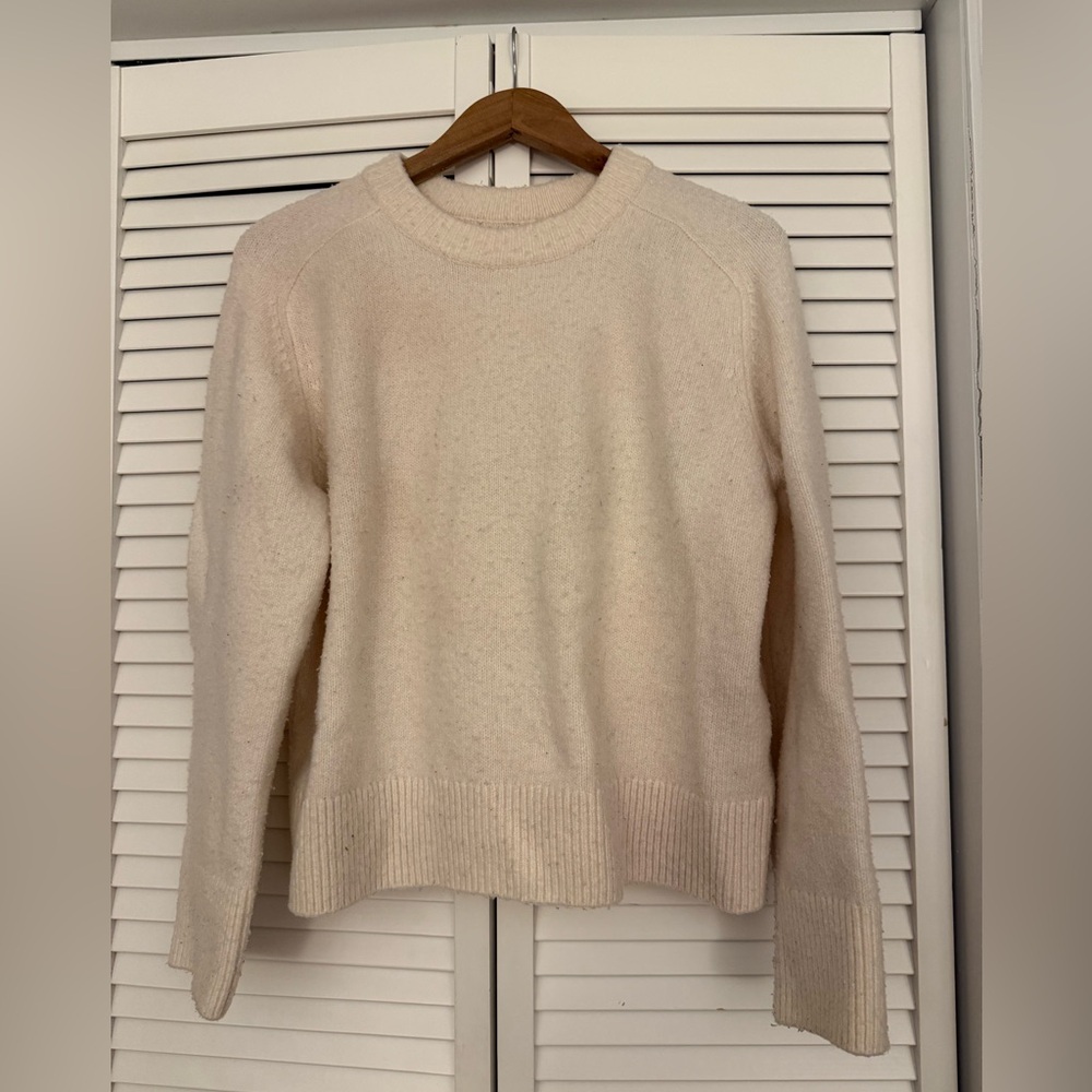 Abercrombie Cream Madeline Crew Sweater